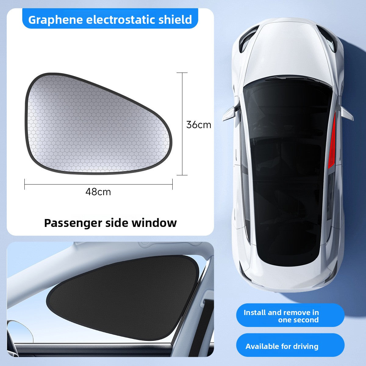 Car Window Static Cling Sun Shade