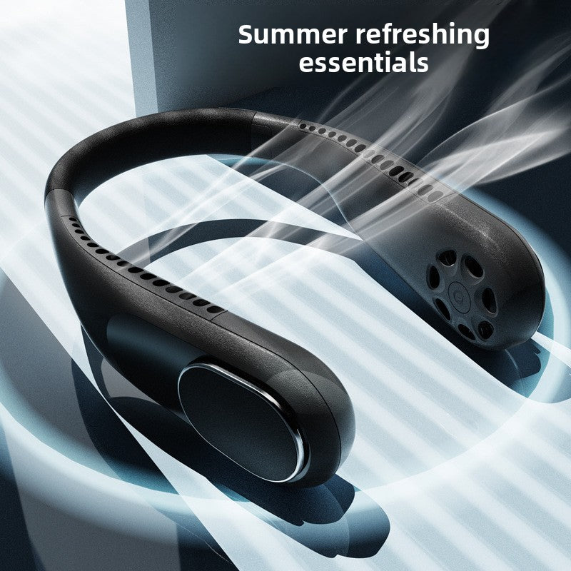 Portable USB Neck Fan with Type-C Charging