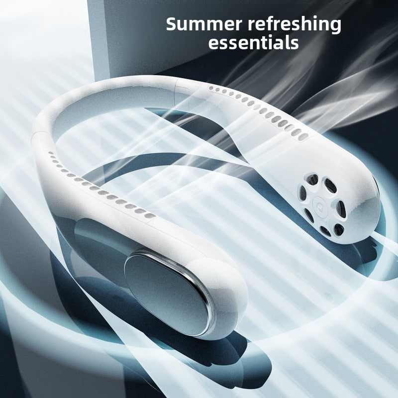 Portable USB Neck Fan with Type-C Charging