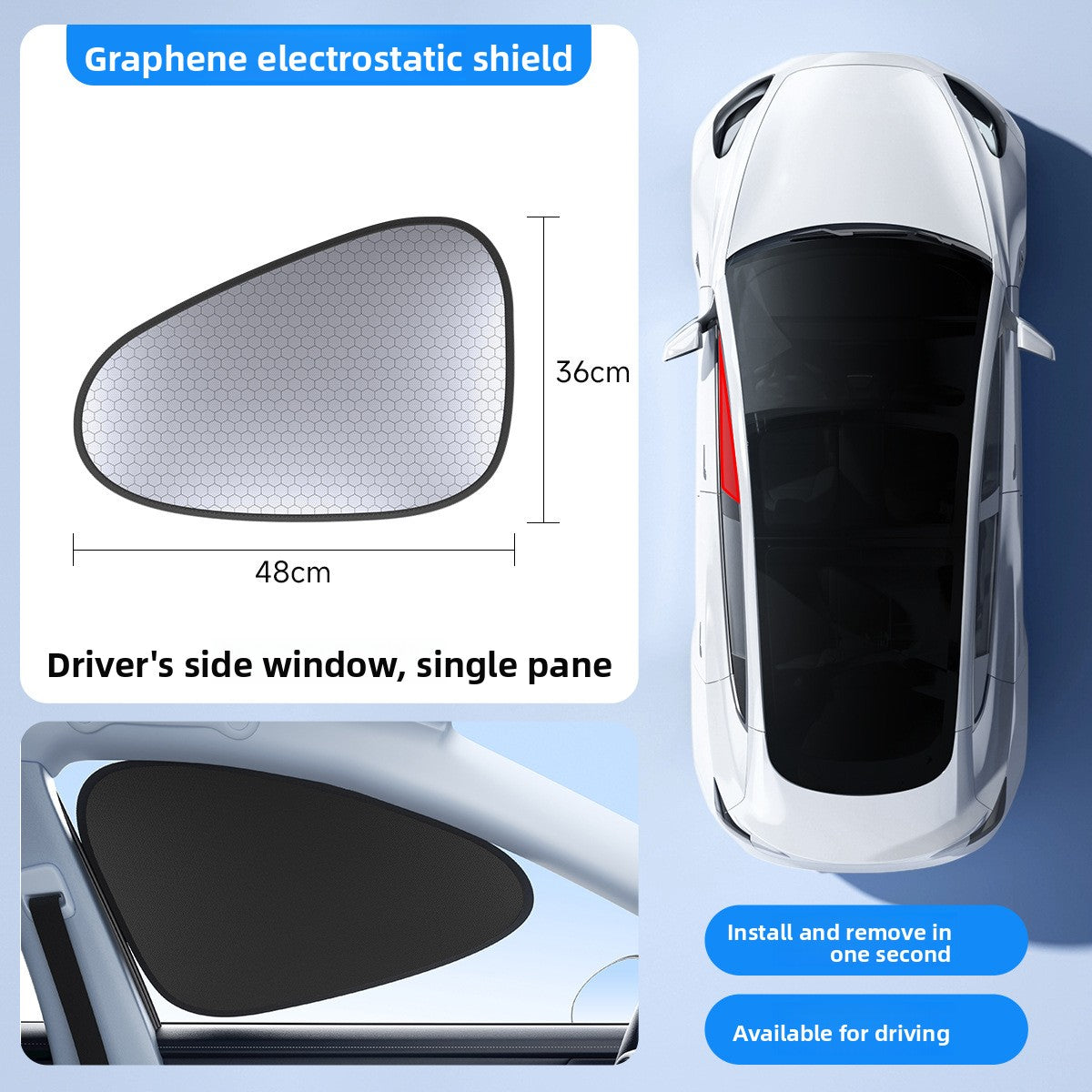 Car Window Static Cling Sun Shade