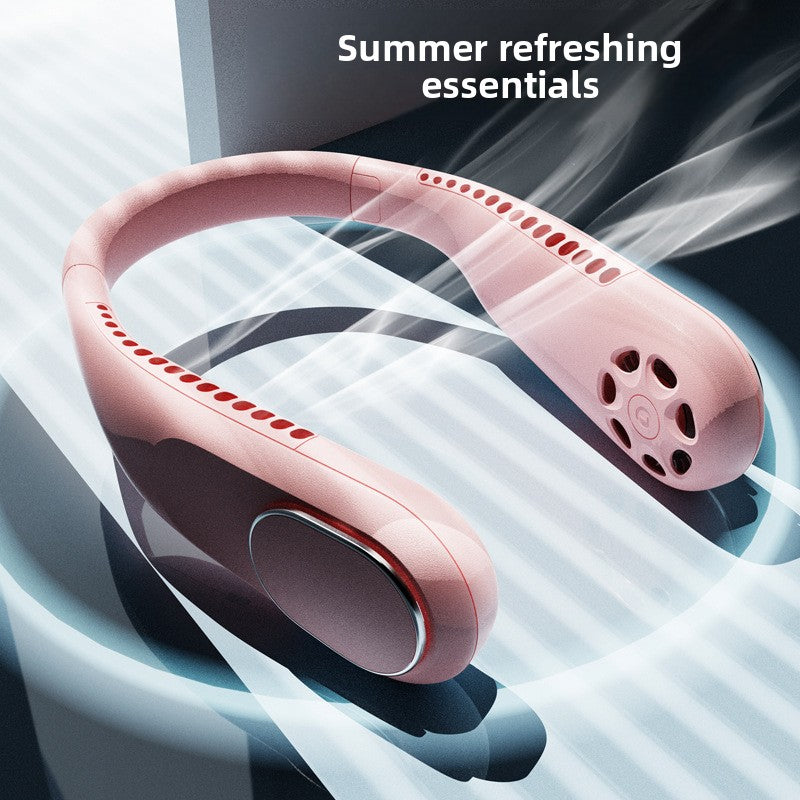 Portable USB Neck Fan with Type-C Charging
