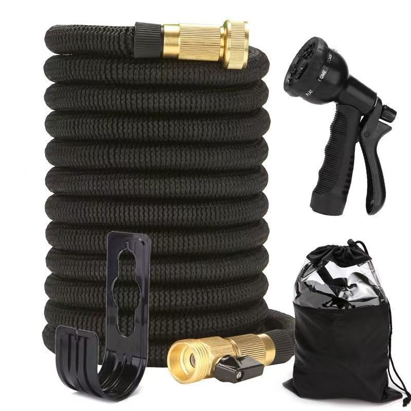 Professional Upgraded Garden Hose with Woven Strap for Water Guns, Car Washing, and Plant Watering?3x Extendable
